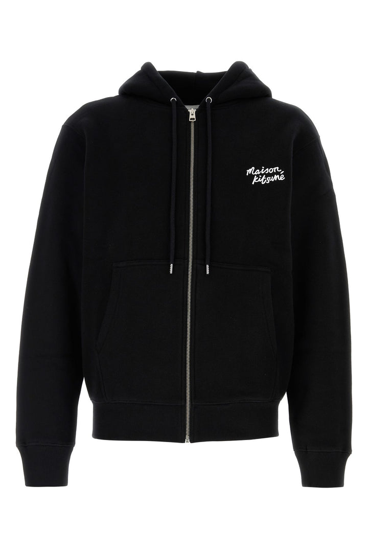 Black cotton sweatshirt