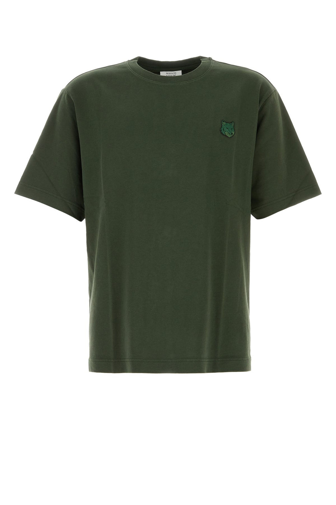 Army green cotton t-shirt