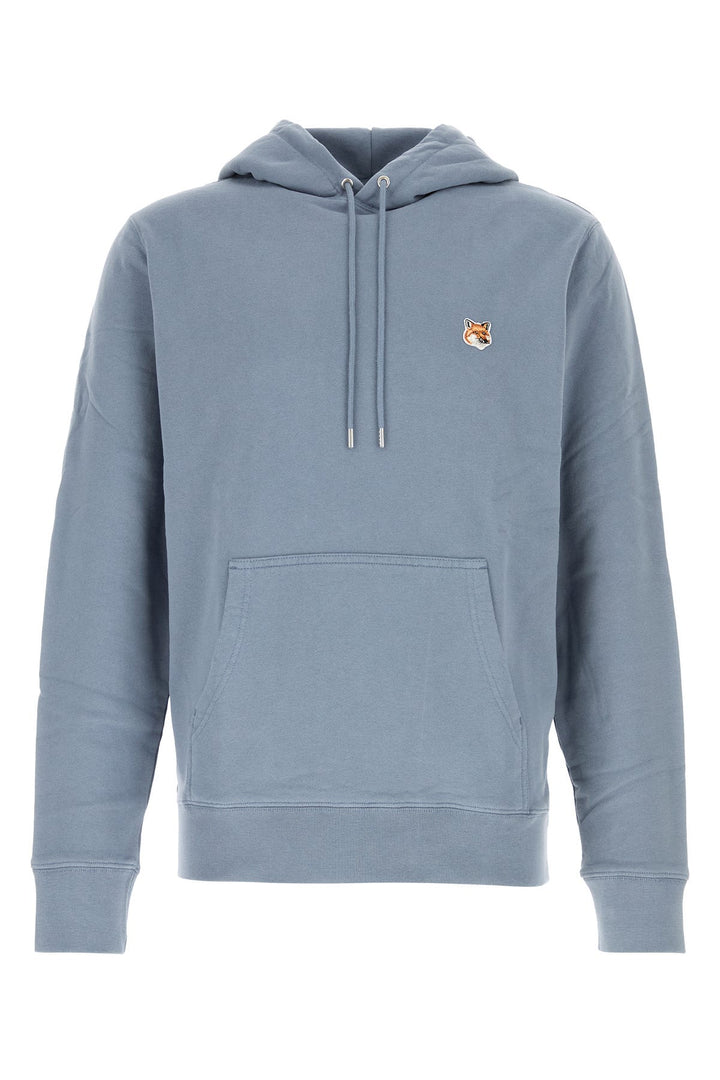 Powder blue cotton sweatshirt