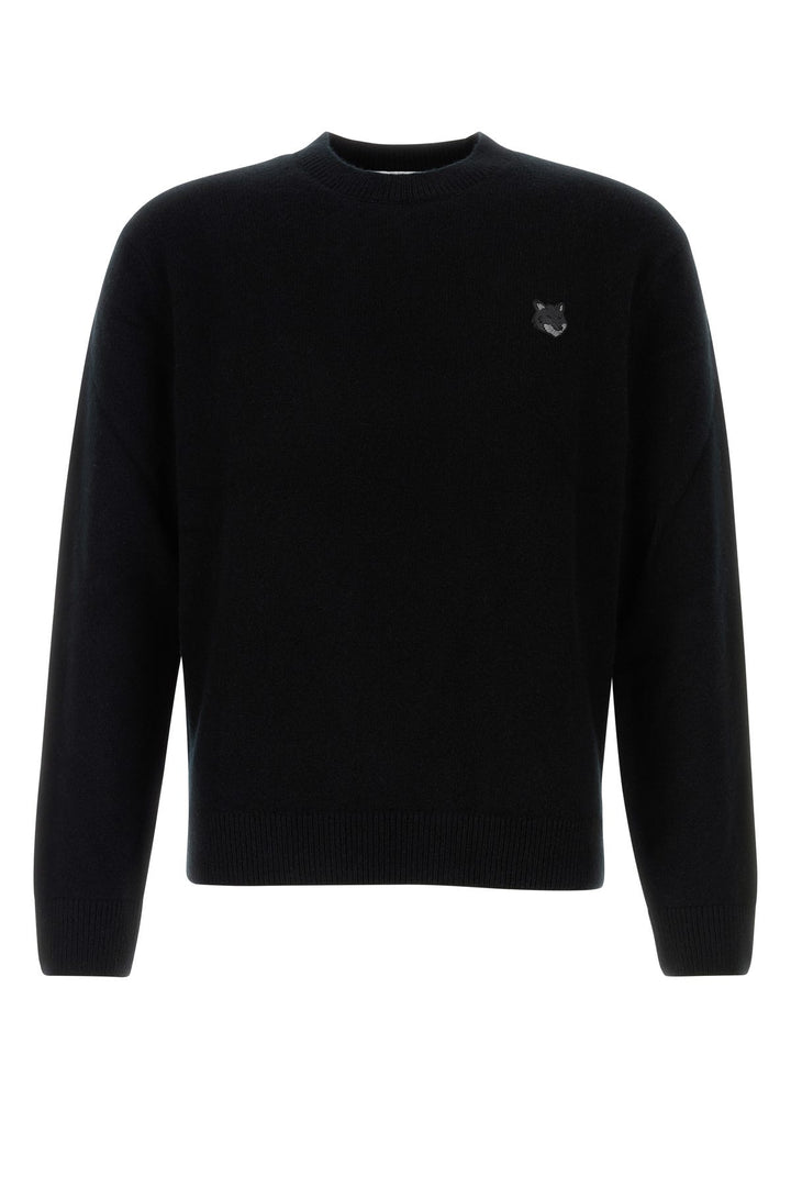 Black wool sweater