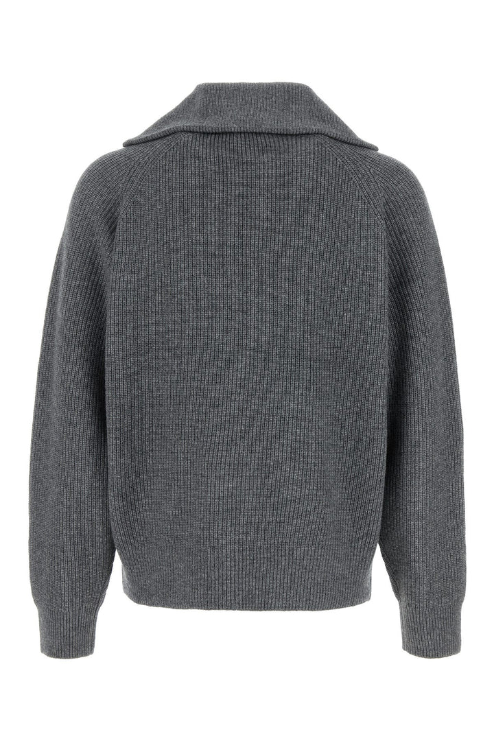 Dark grey wool blend sweater