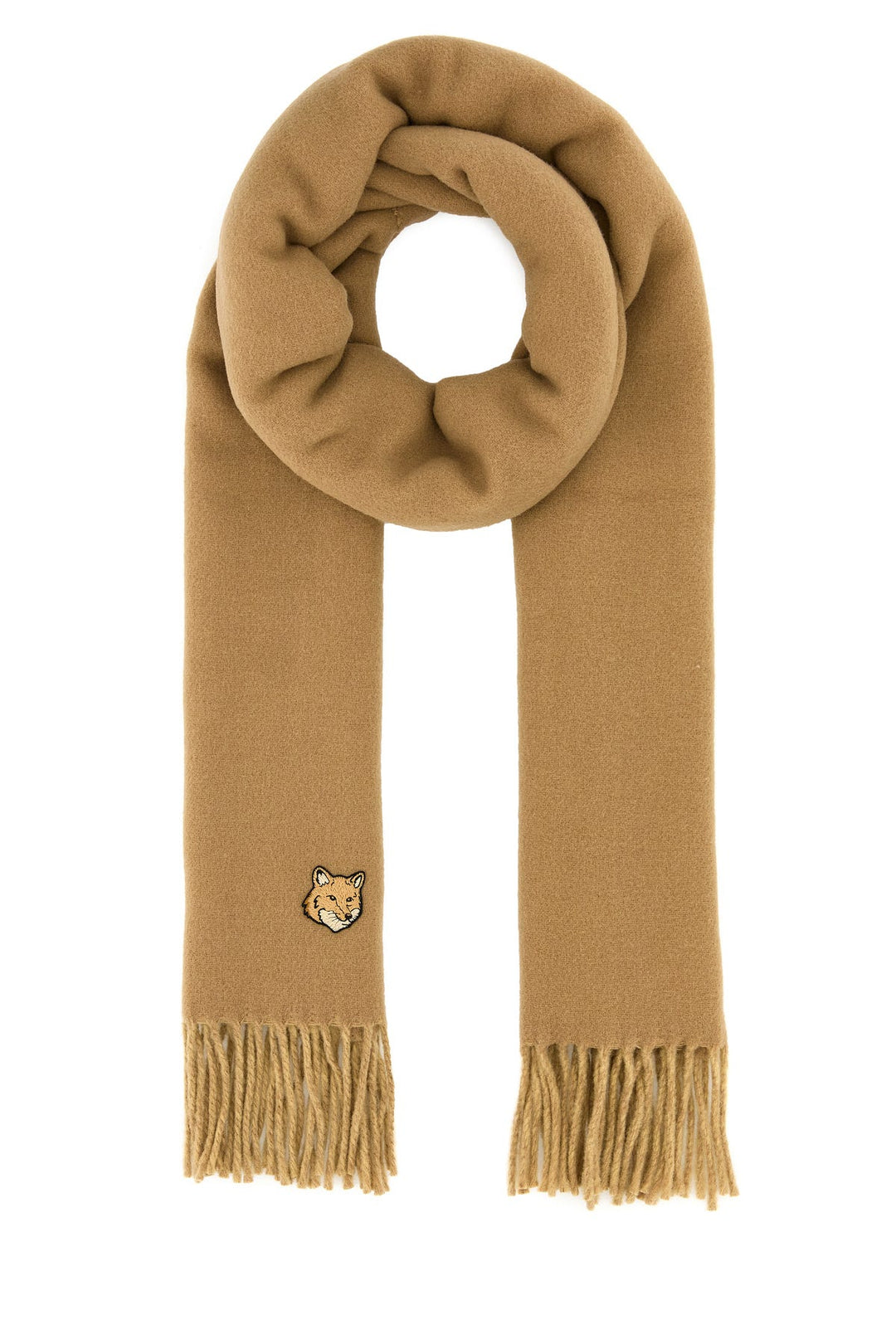 Camel wool scarf