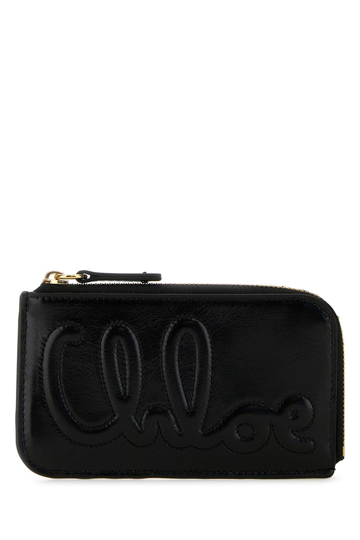 Black leather wallet