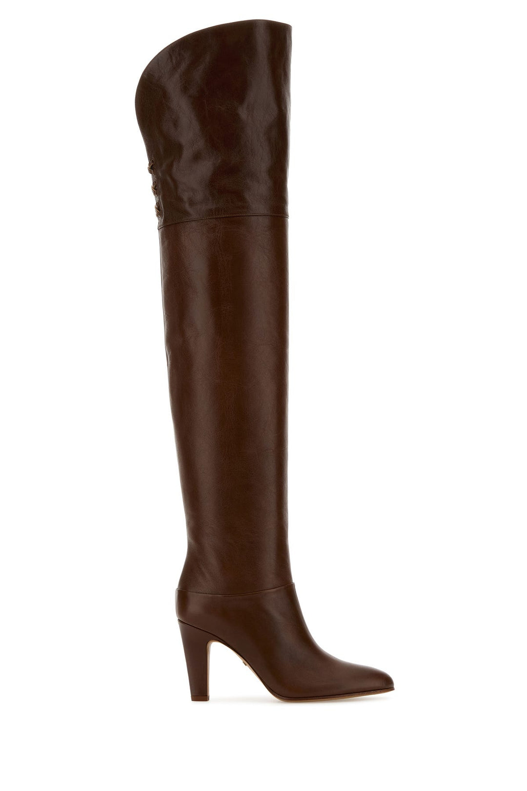 Brown leather Eve boots