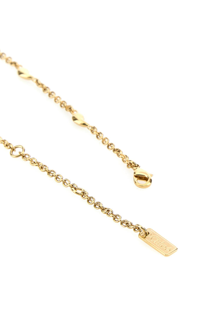 Gold metal necklace