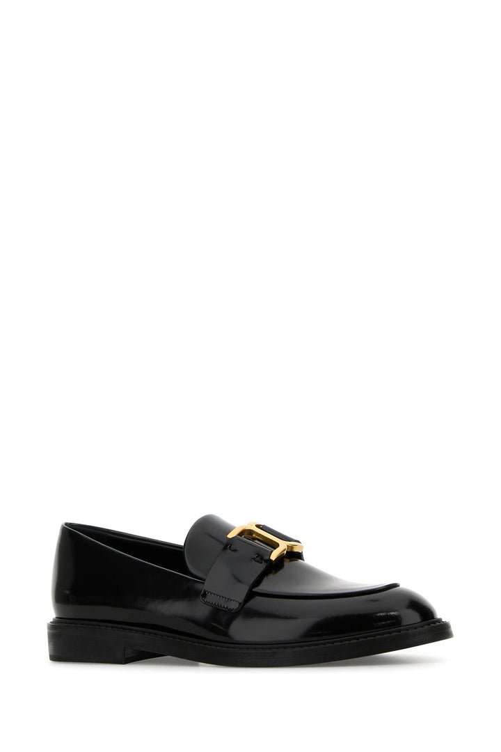 Black leather Marcie loafers