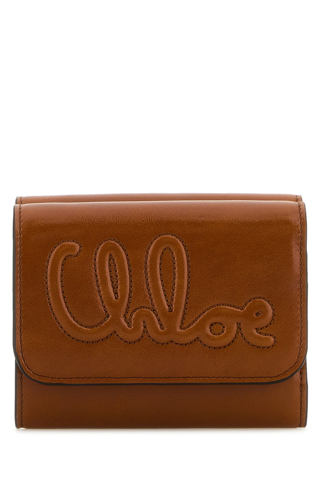 Caramel leather wallet