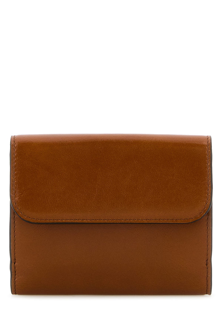 Caramel leather wallet