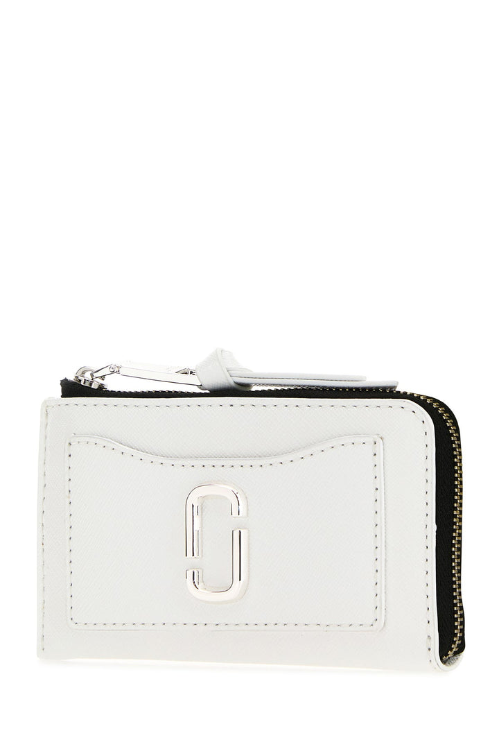 White leather The Utility Top Zip Multi wallet