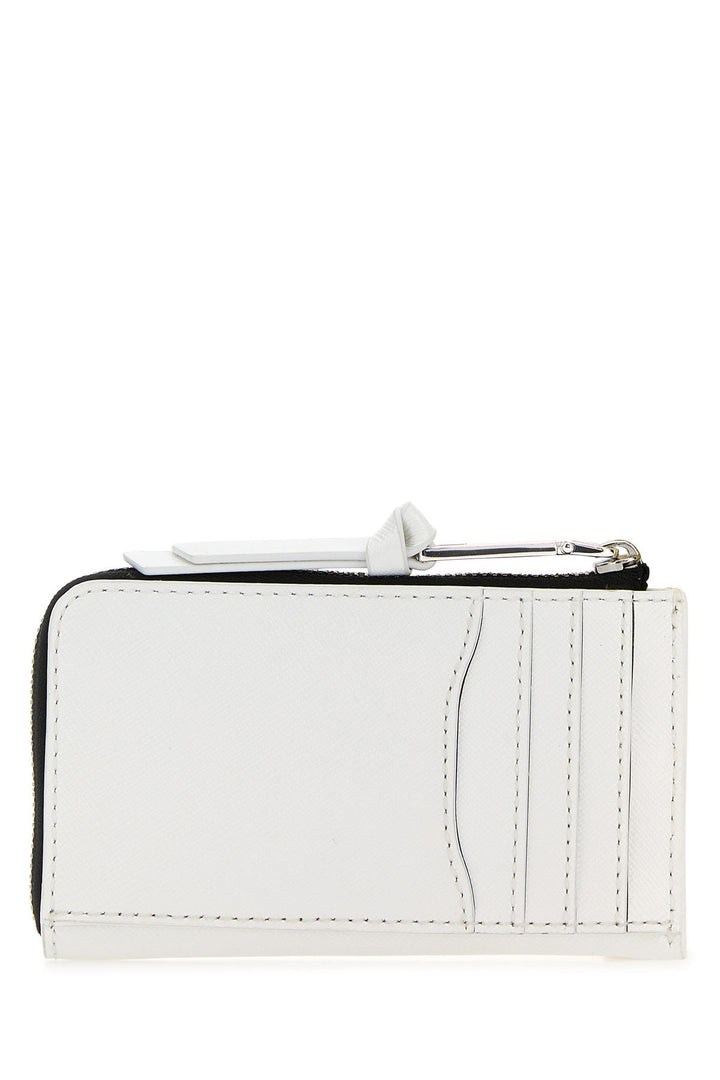 White leather The Utility Top Zip Multi wallet