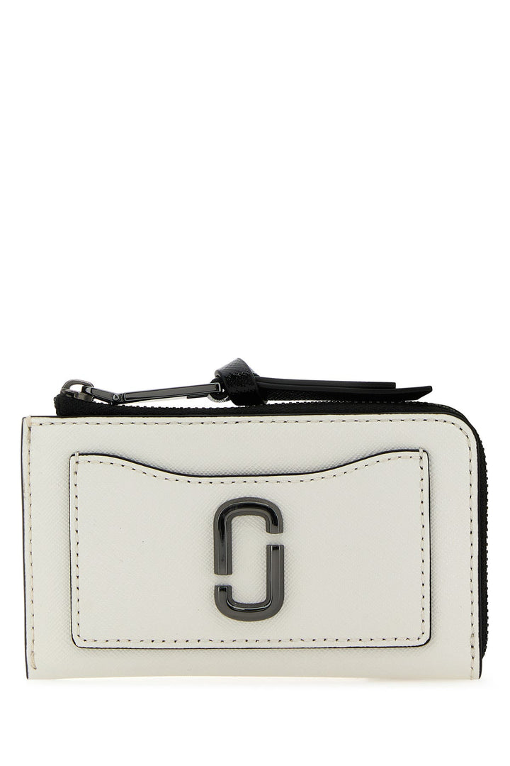 White leather Utility Snapshot wallet