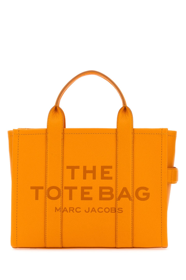 Orange leather medium The Tote Bag handbag