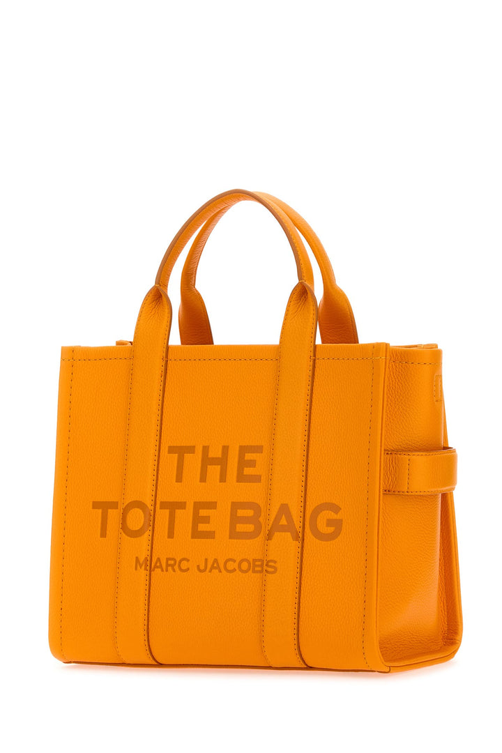 Orange leather medium The Tote Bag handbag