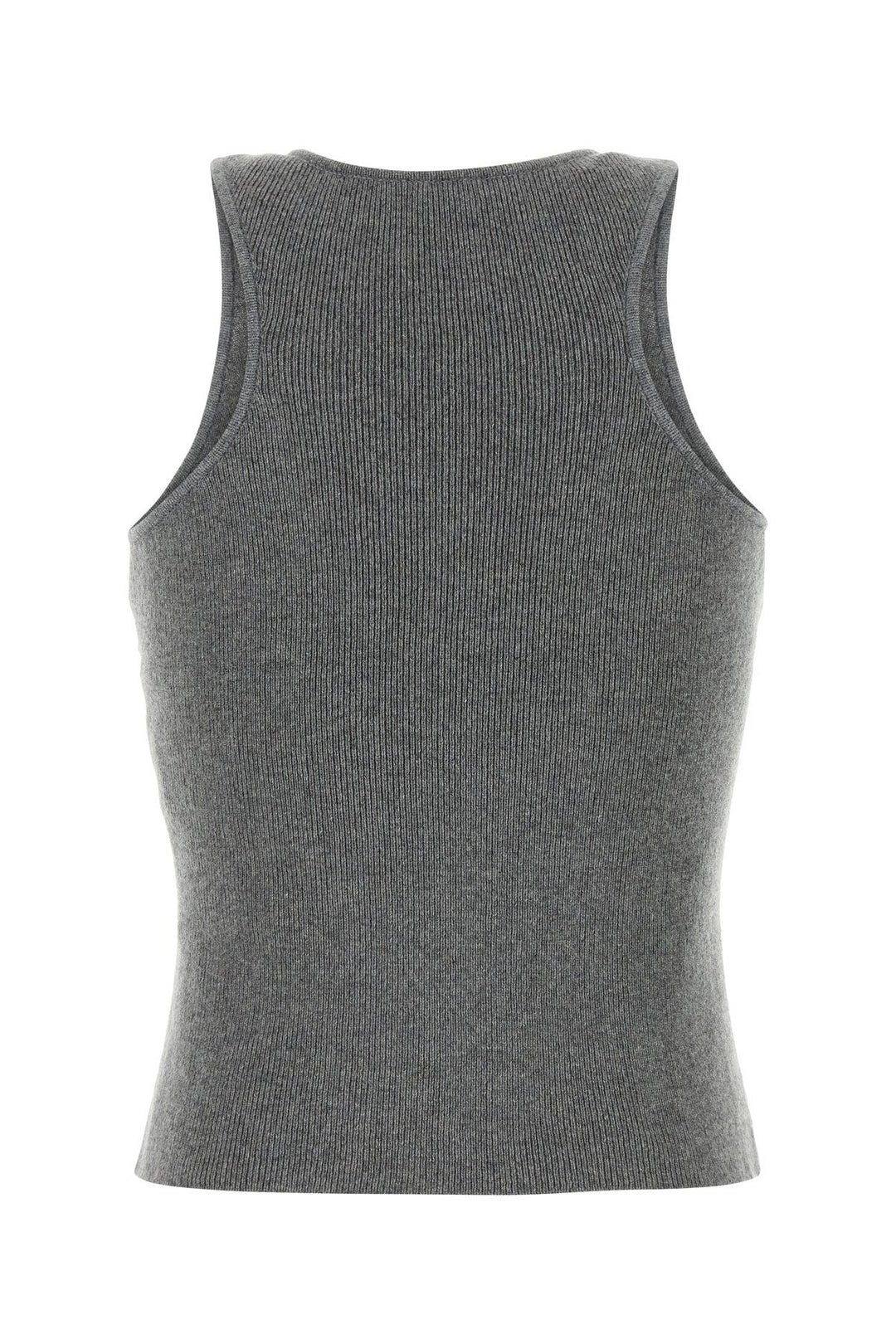 Grey cashmere tank top