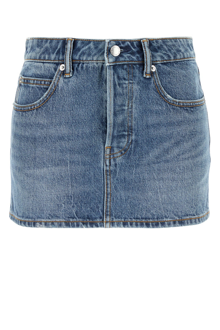 Denim mini skirt