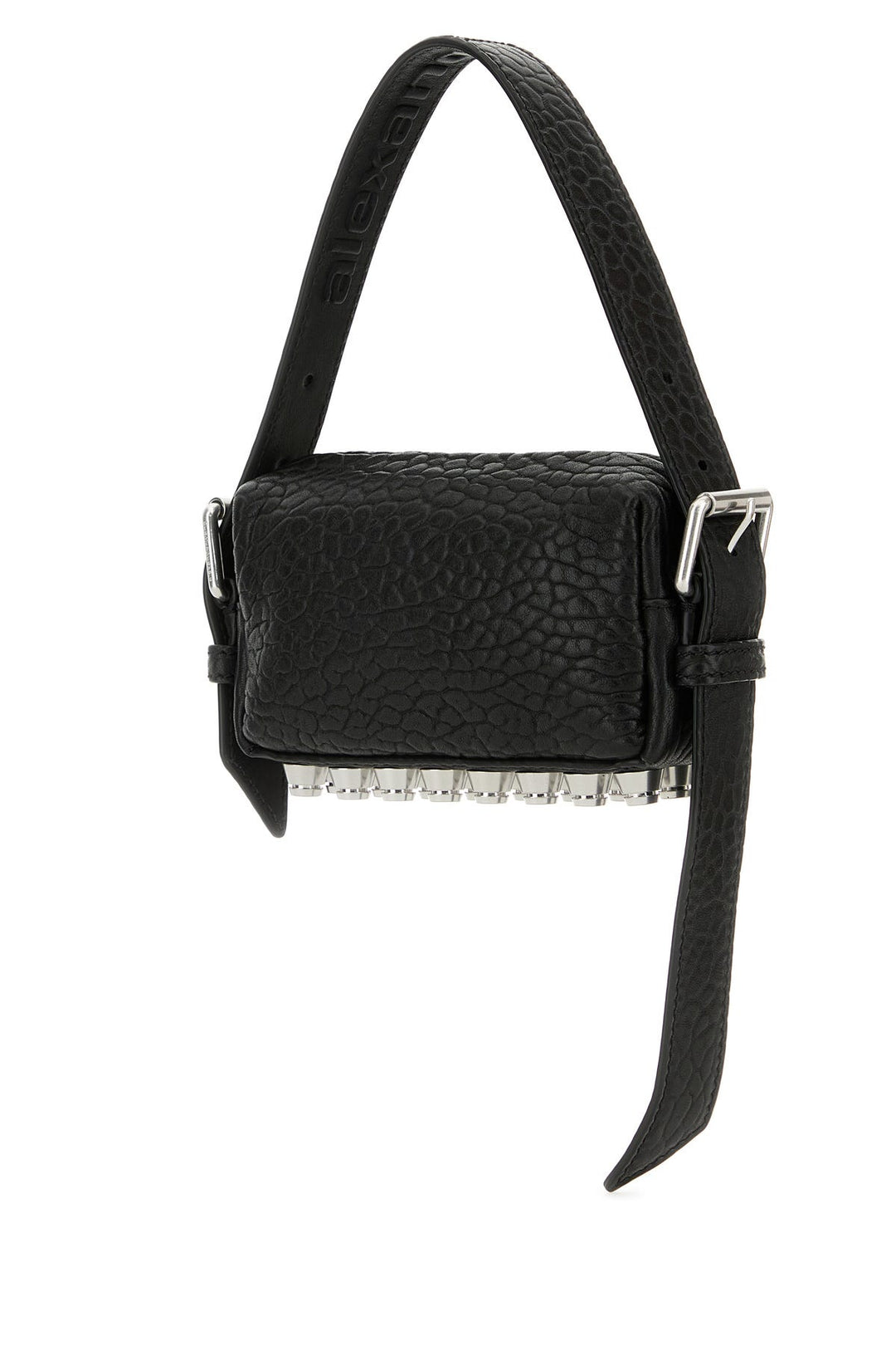 Black leather mini Ricco shoulder bag