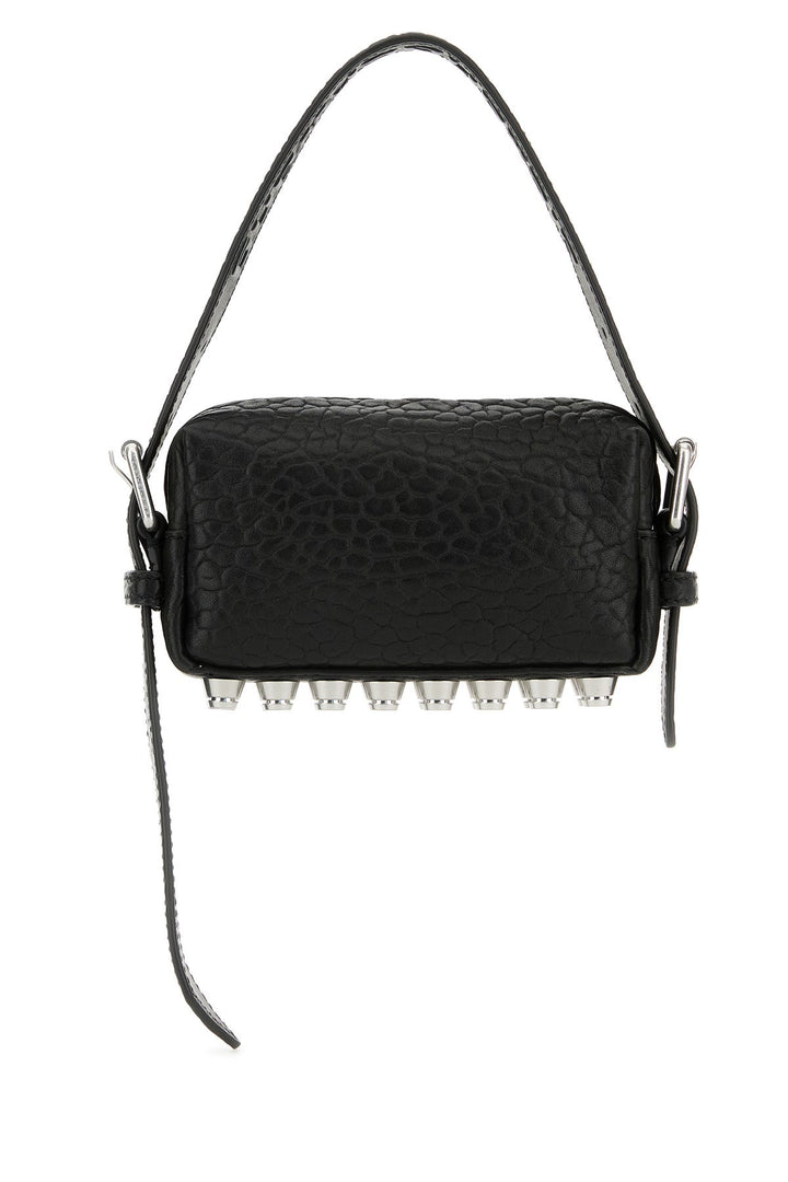 Black leather mini Ricco shoulder bag