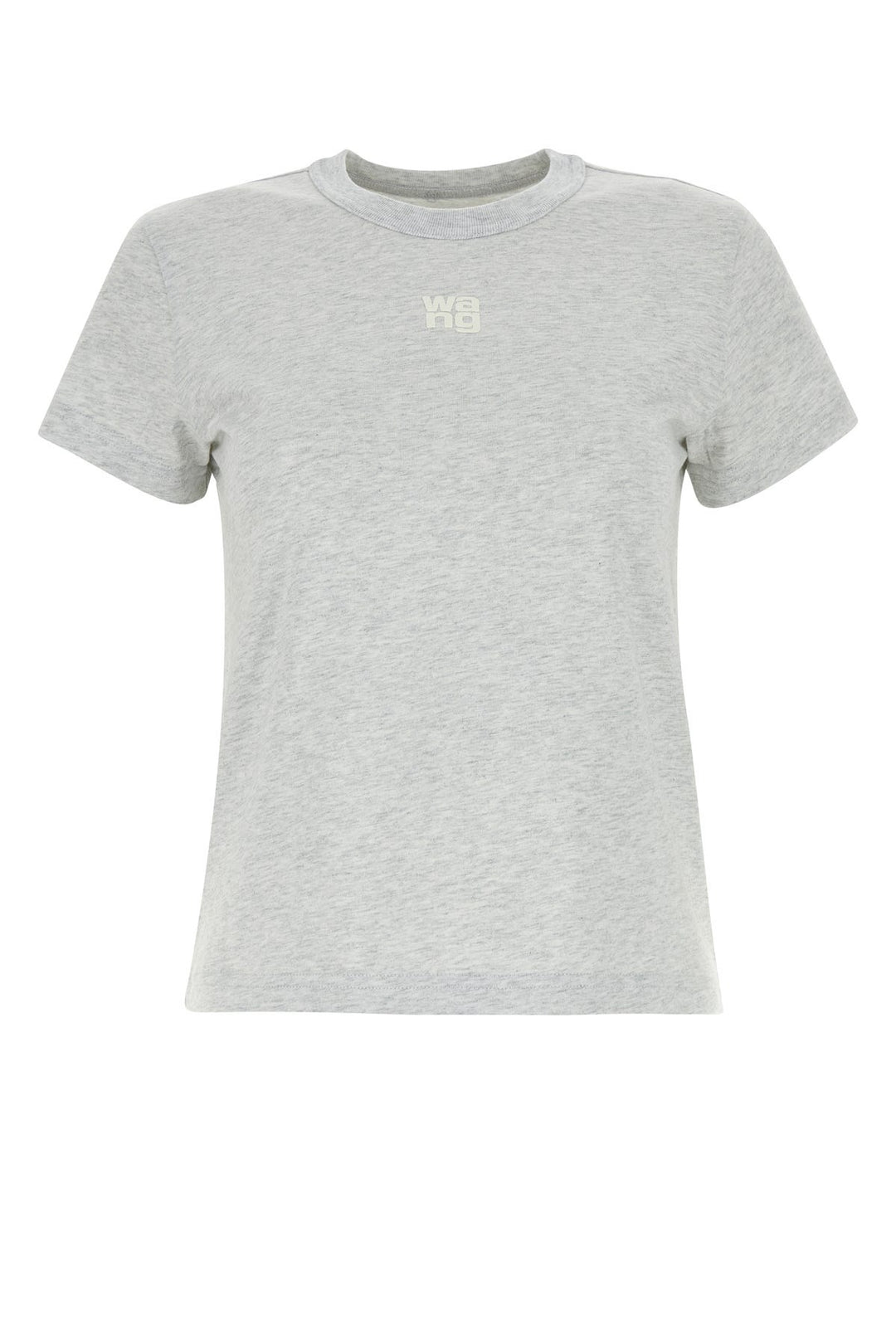 Melange light grey cotton t-shirt