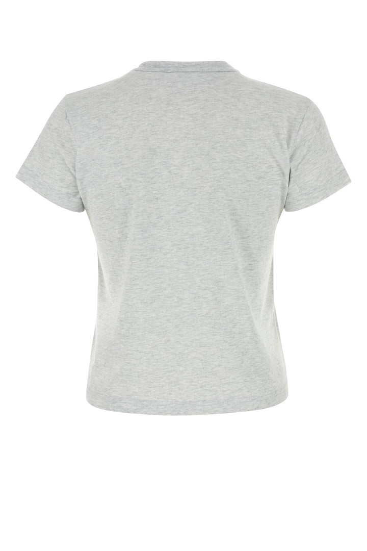 Melange light grey cotton t-shirt