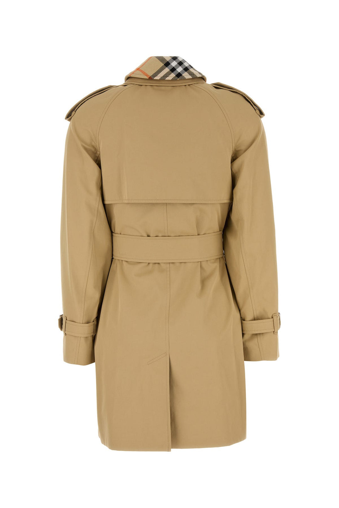 Beige cotton trench coat