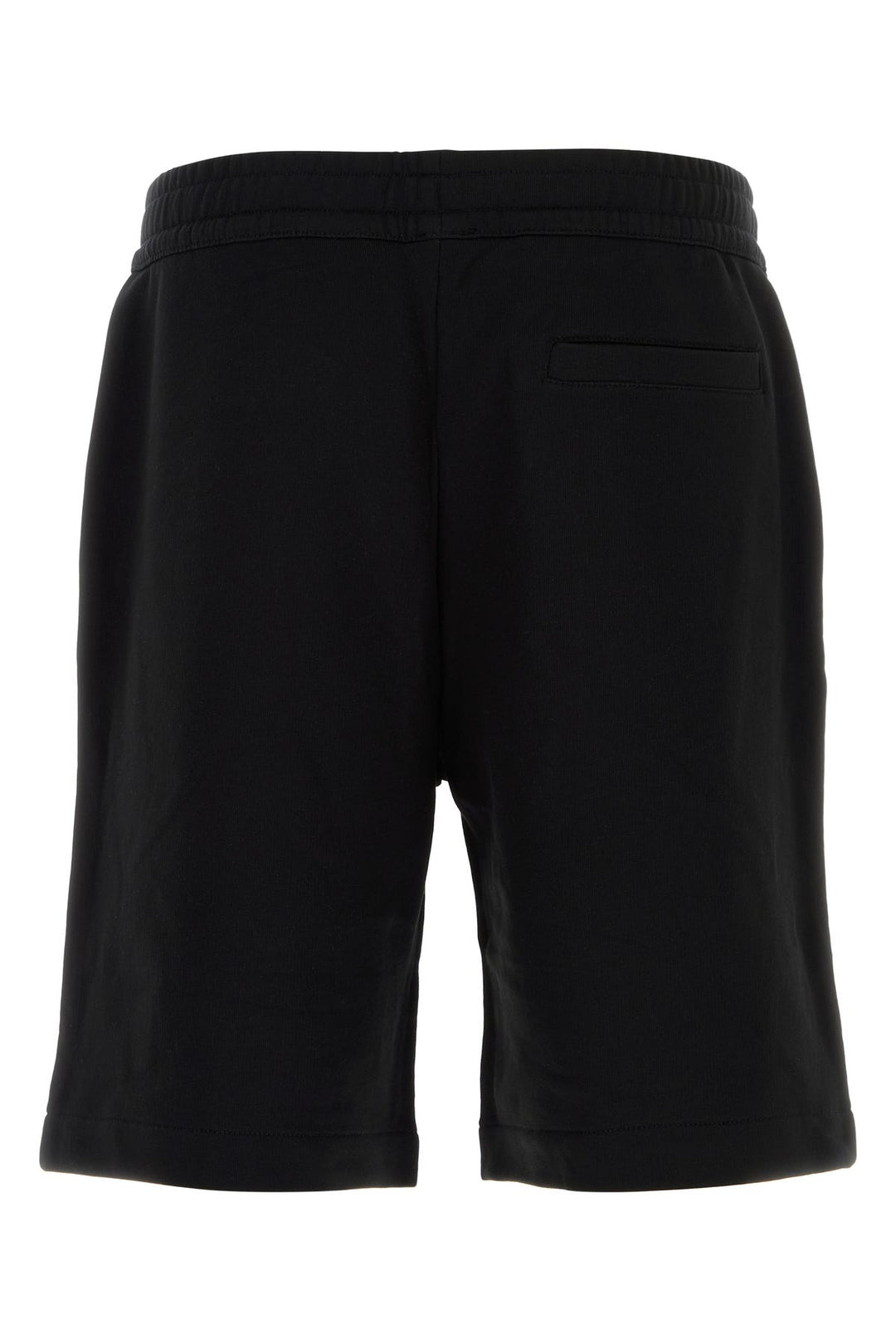 Black cotton bermuda shorts