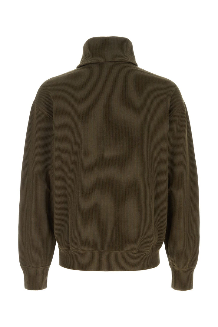 Olive green cotton sweater