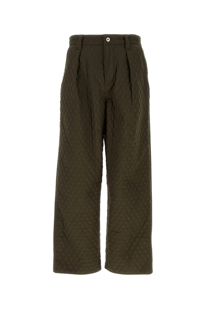 Army green nylon pant