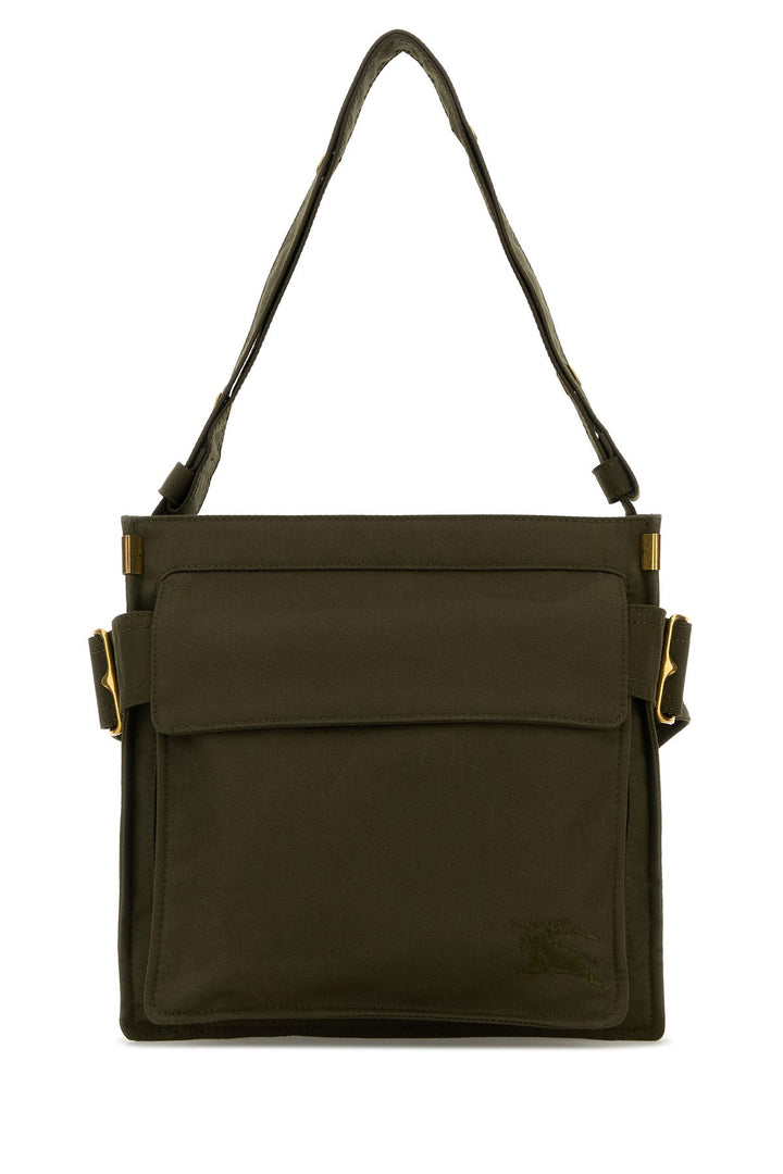 Army green canvas small Trench crossbody bag