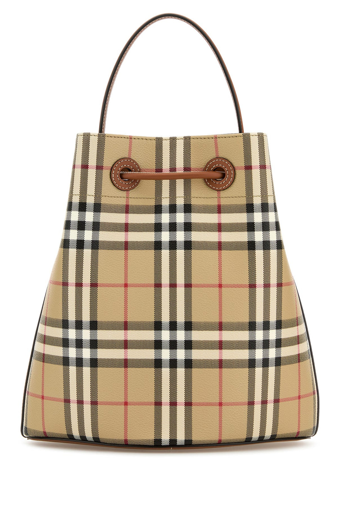 Printed canvas TB bucket bag