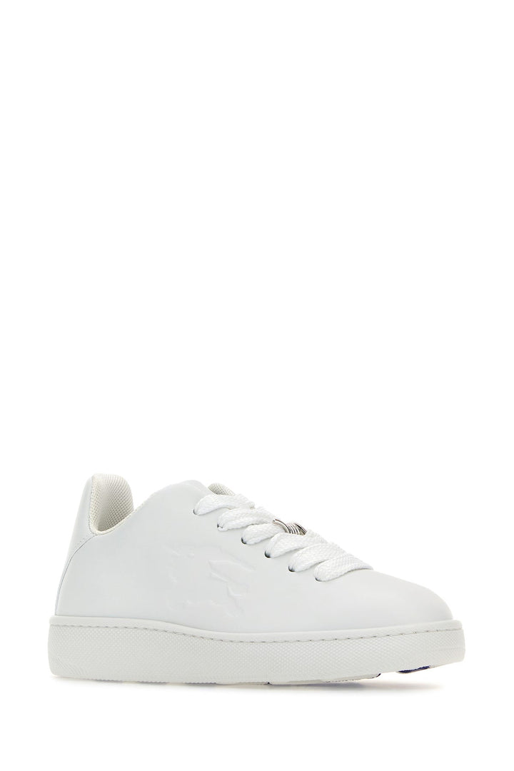 White leather sneakers