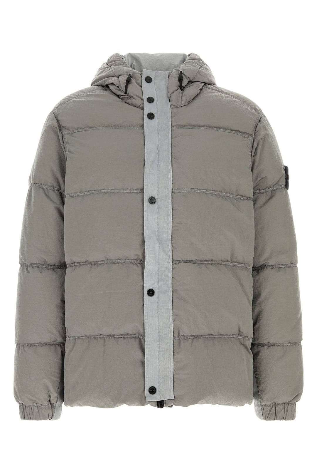 Dove grey nylon down jacket