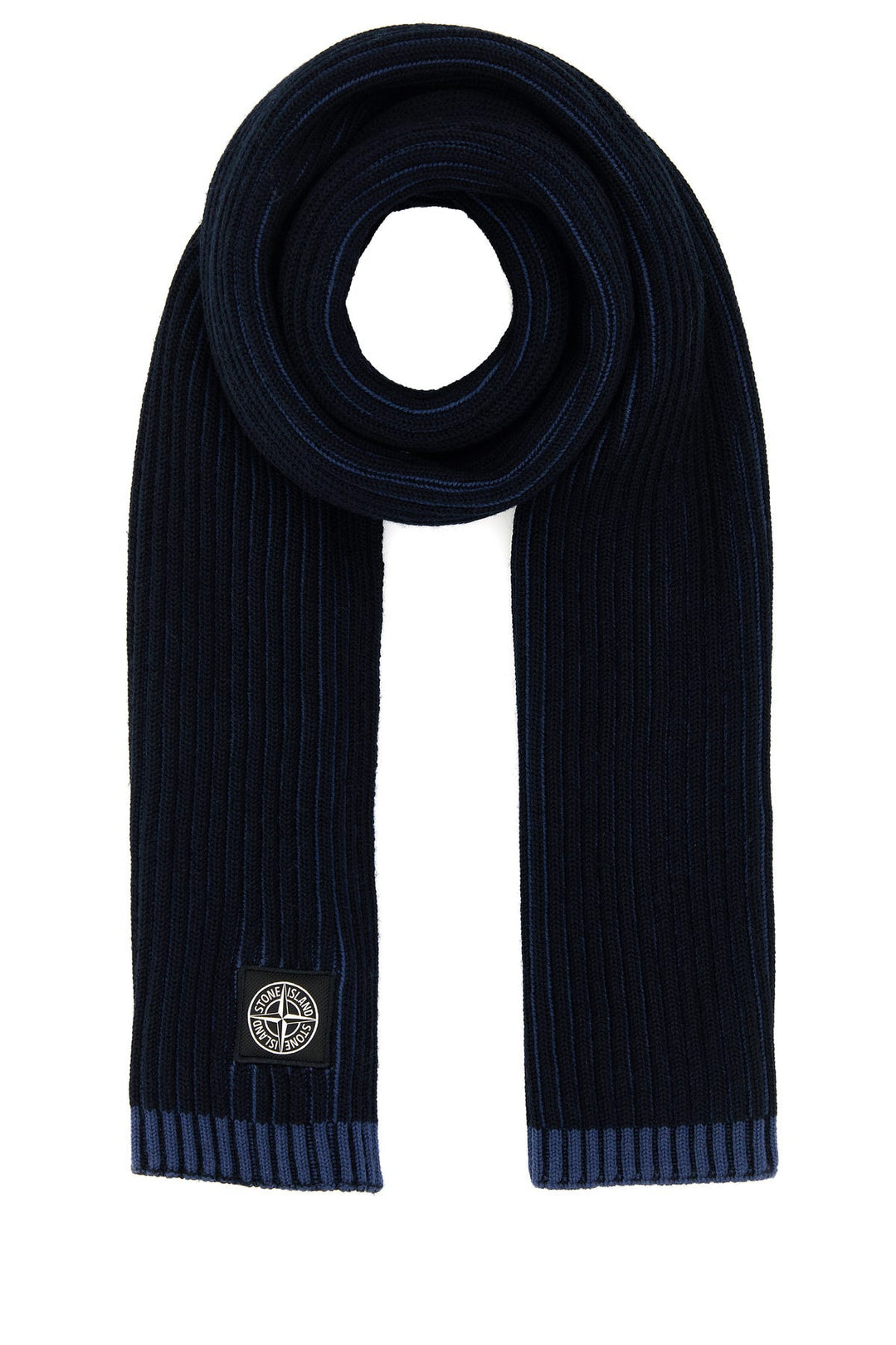 Midnight blue wool scarf