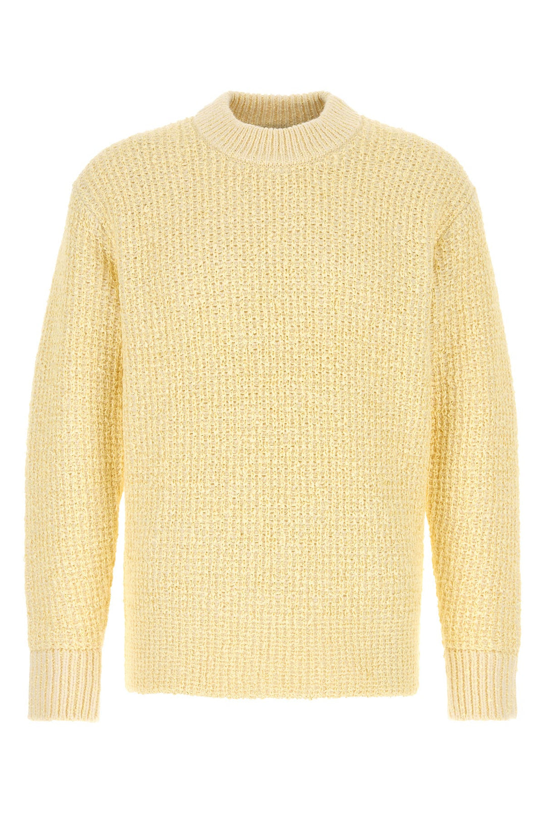 Yellow bouclÃ© sweater