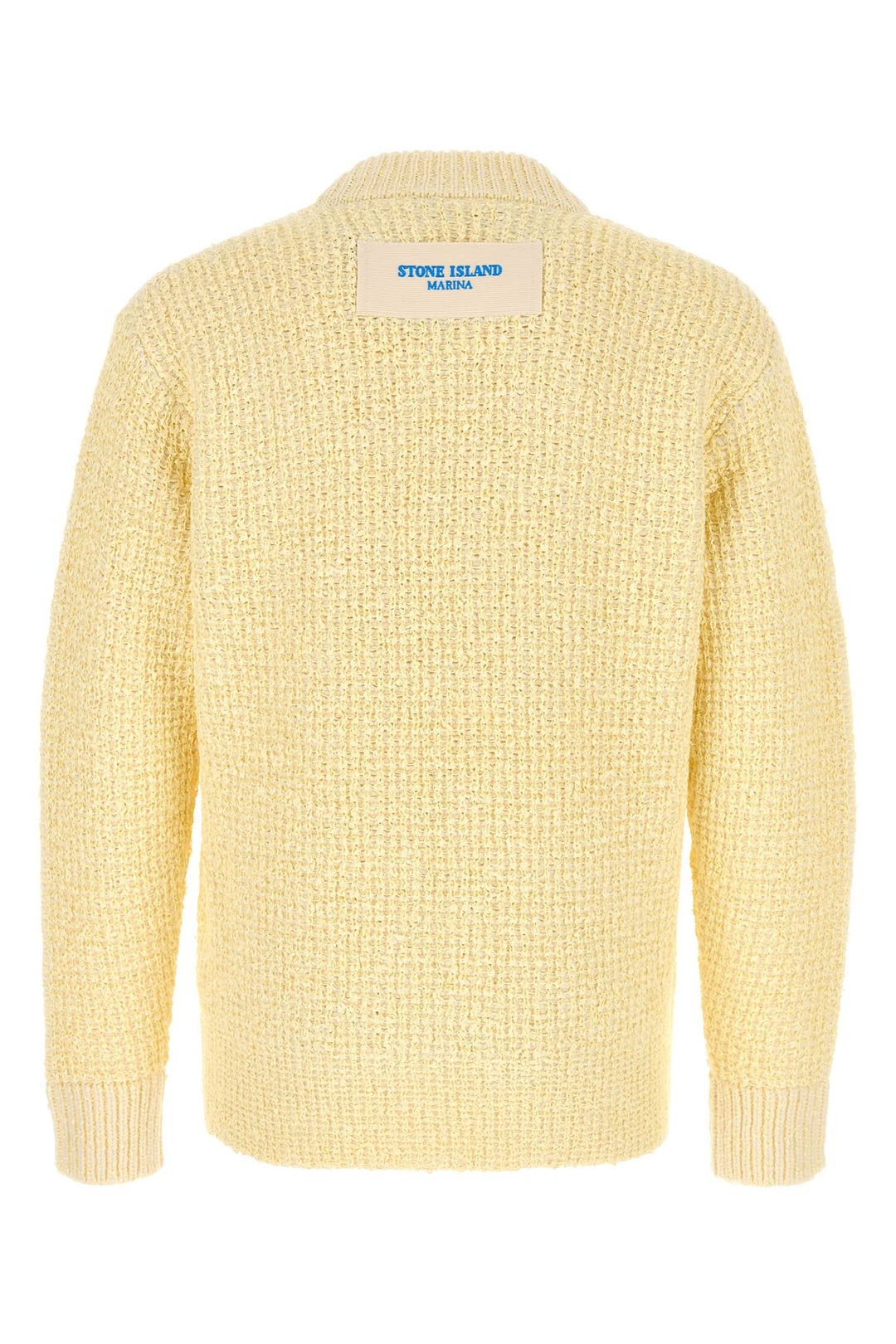 Yellow bouclÃ© sweater