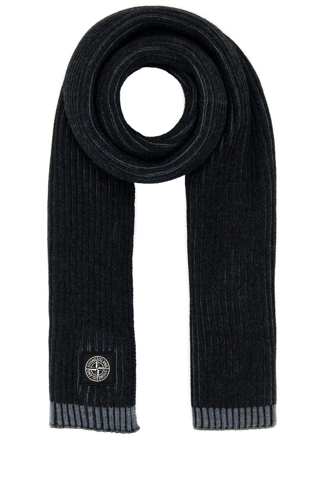 Dark grey wool scarf