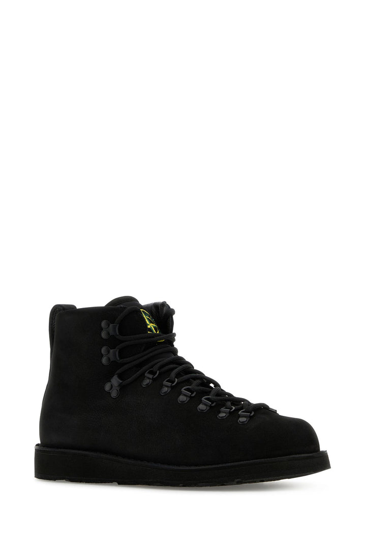 Black leather S0204 Nabuk sneakers