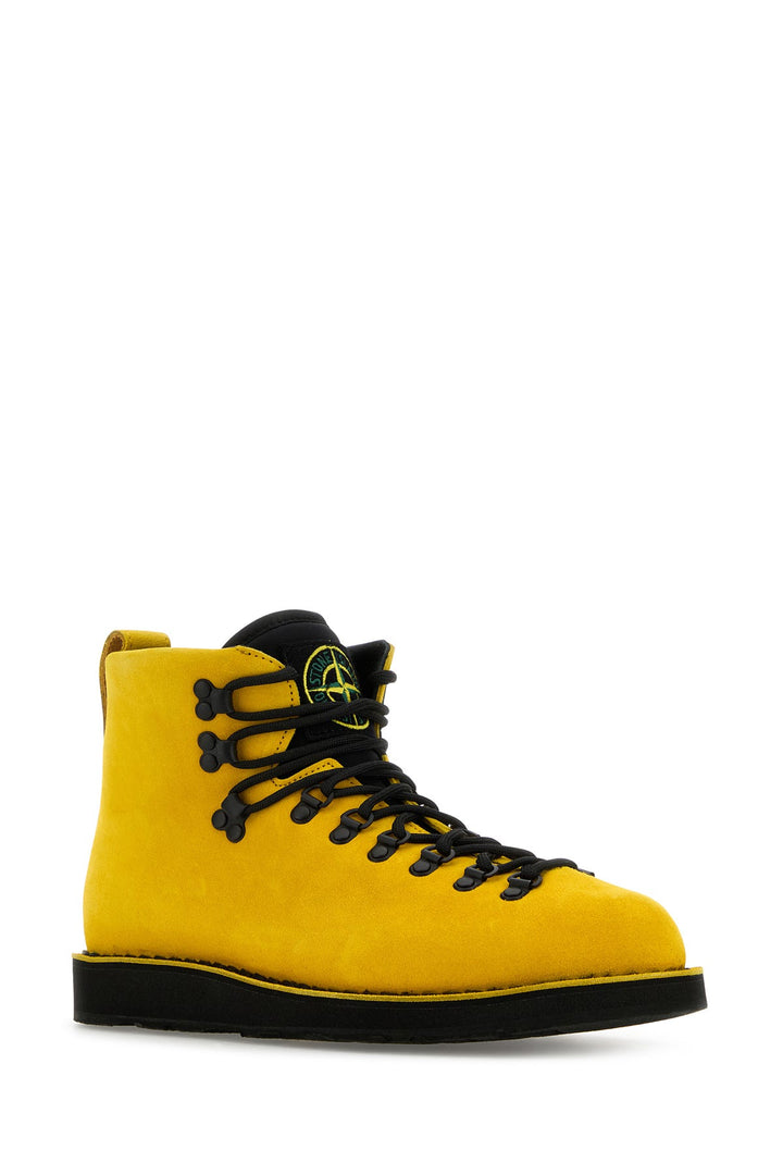 Yellow leather S0204 Nabuk sneakers