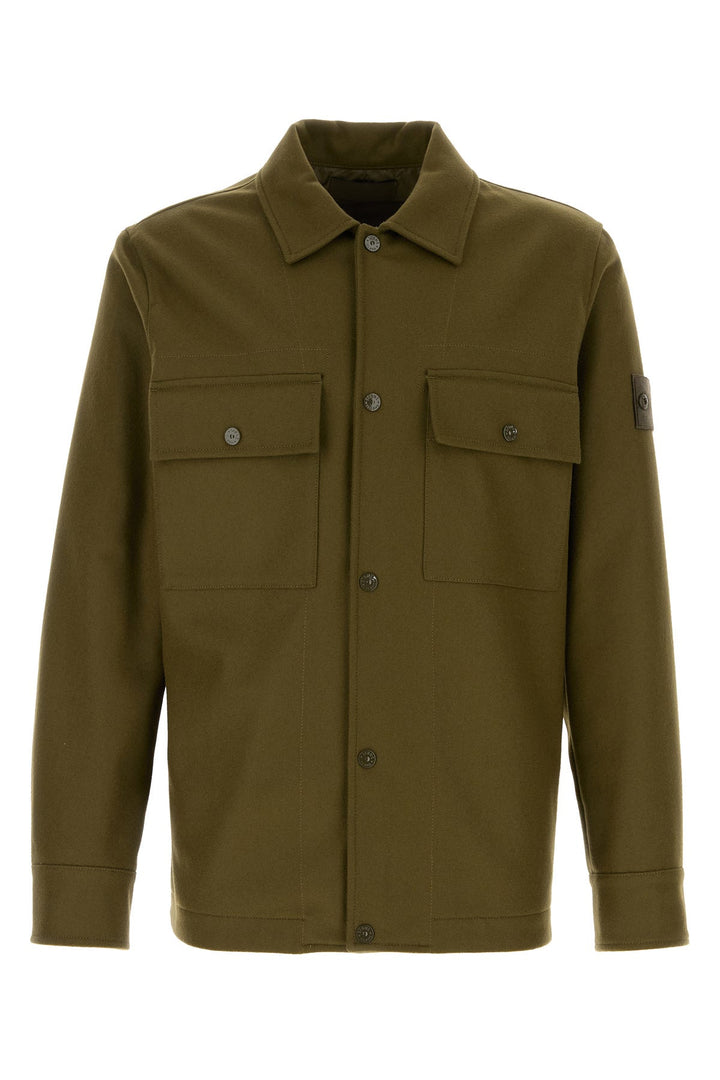 Army green wool blend Ghost jacket