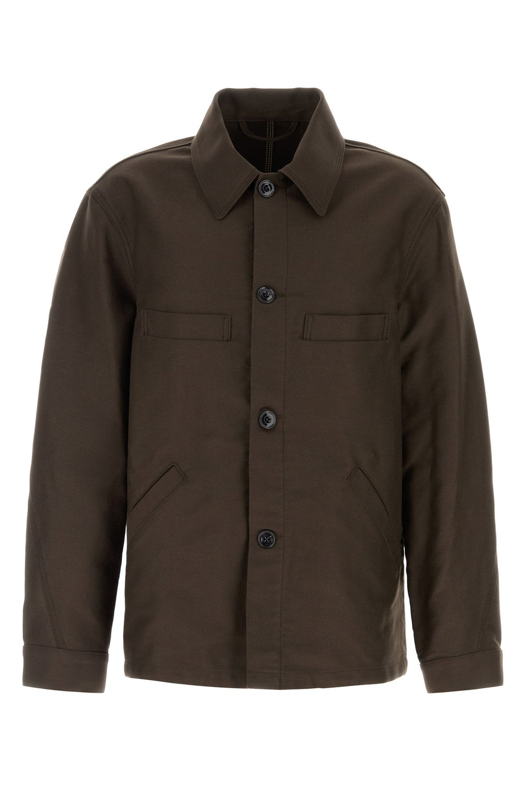 Dark brown canvas jacket