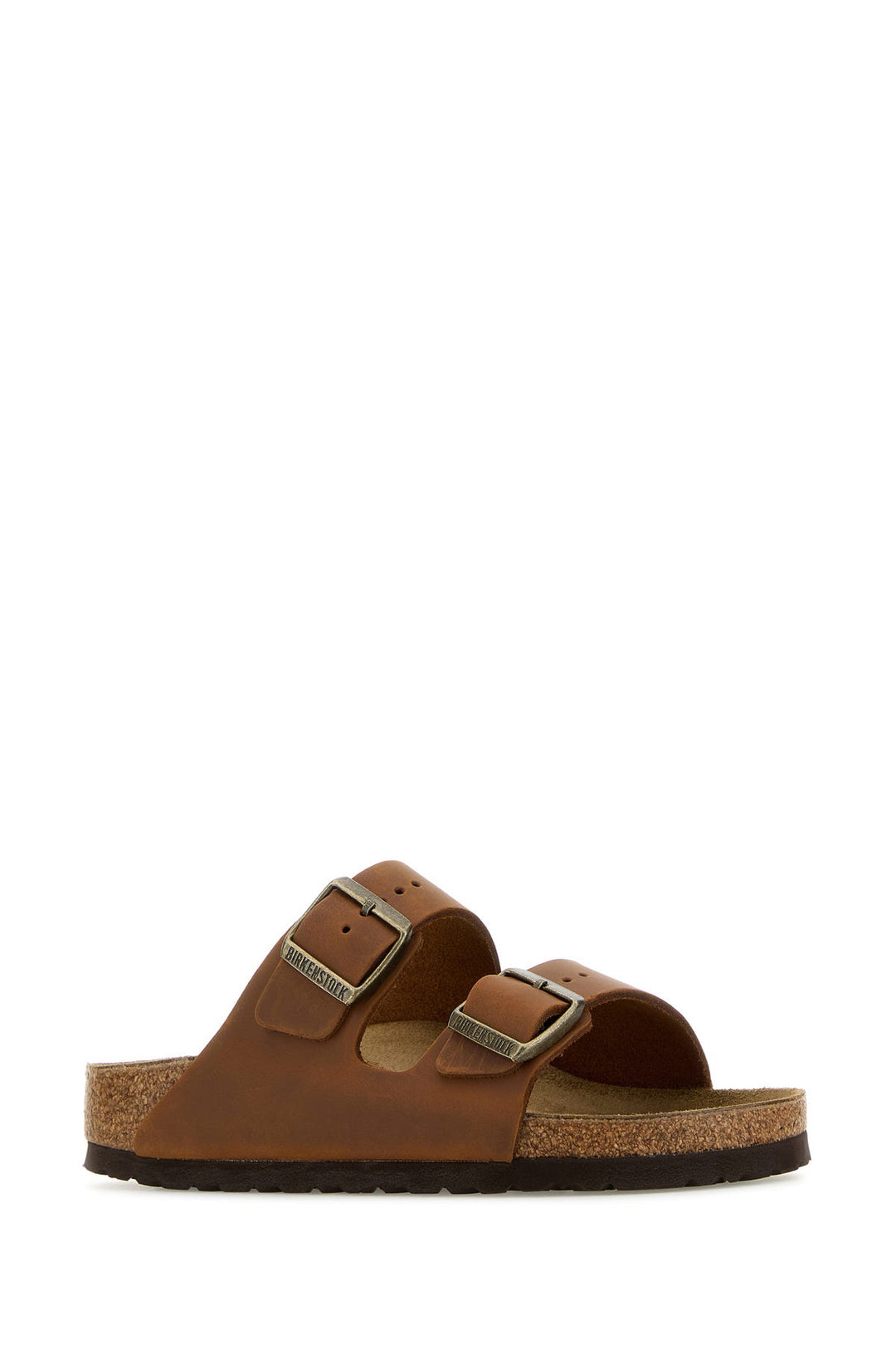 Caramel leather Arizona slippers