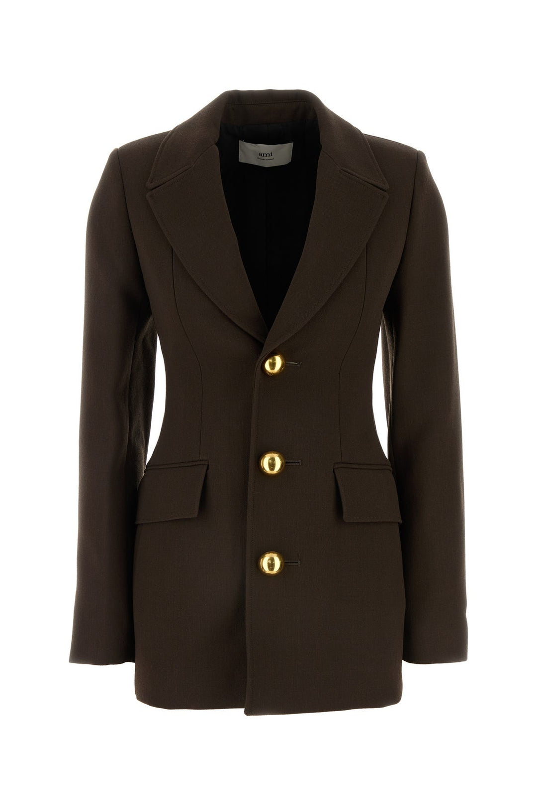 Dark brown wool blazer