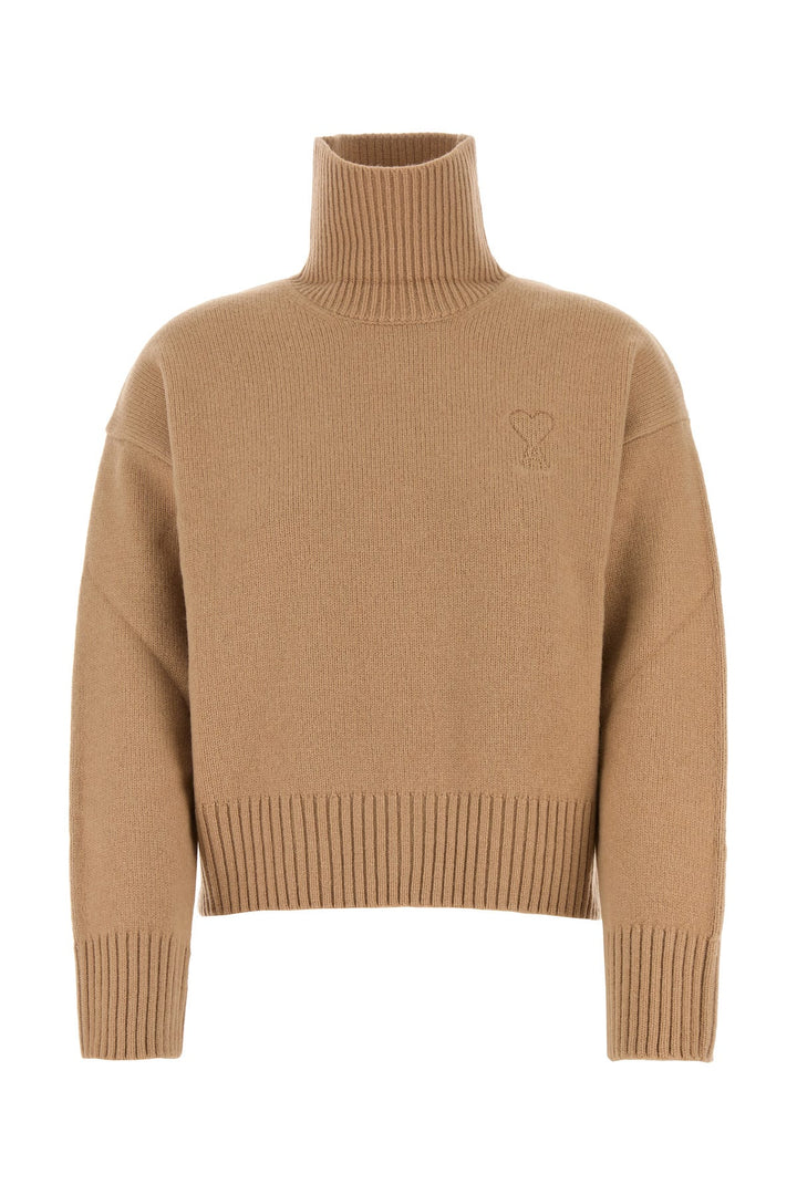 Camel wool blend sweater