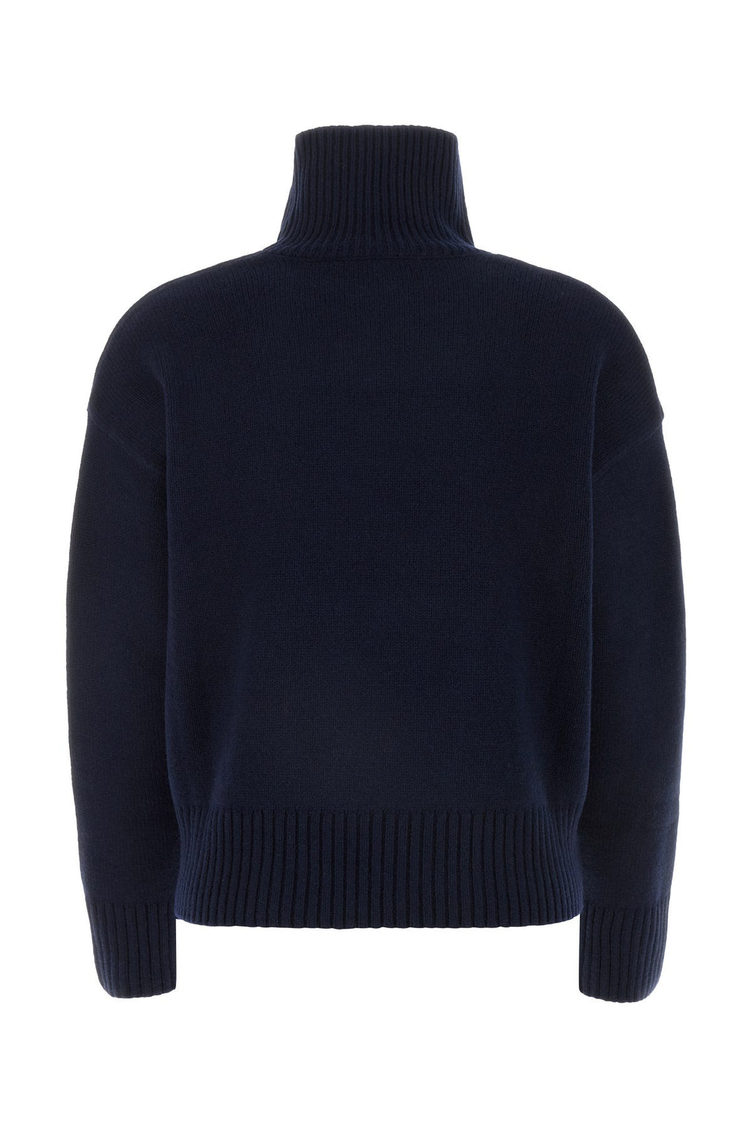 Navy blue wool blend sweater