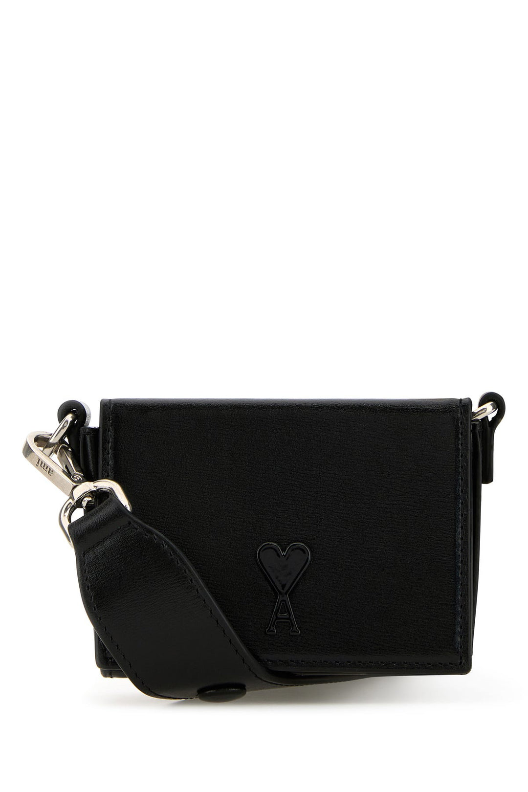 Black leather nana shoulder bag