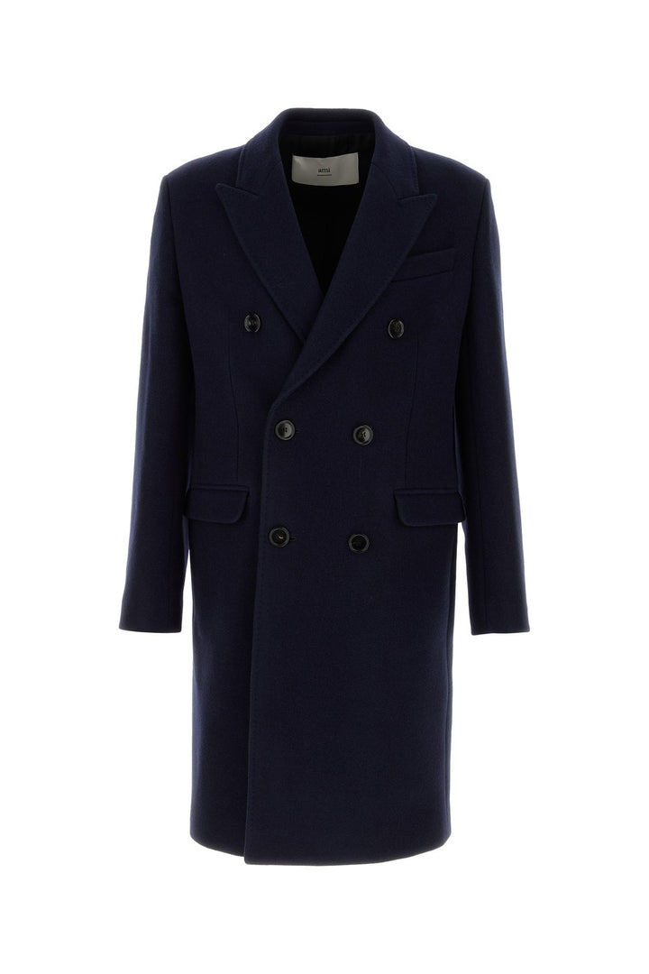 Midnight blue wool coat