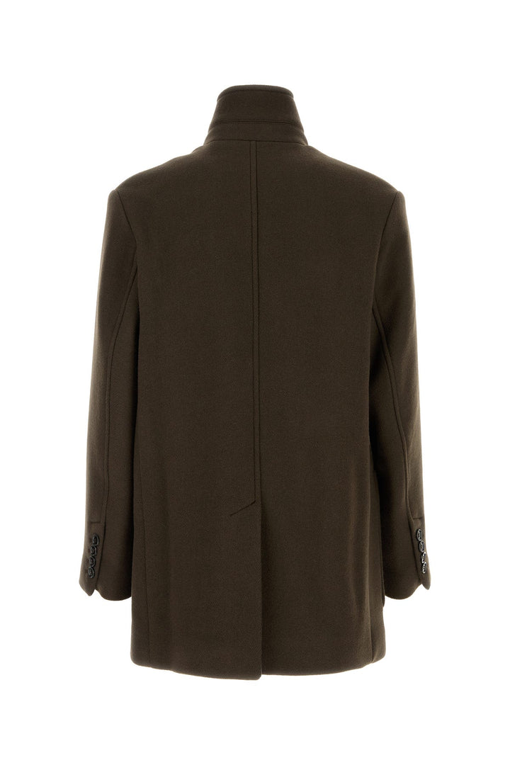 Brown wool coat