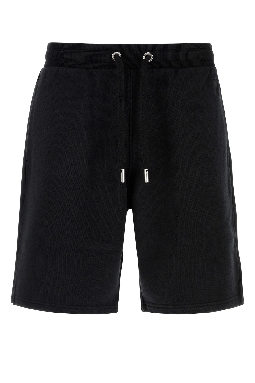 Black cotton bermuda shorts