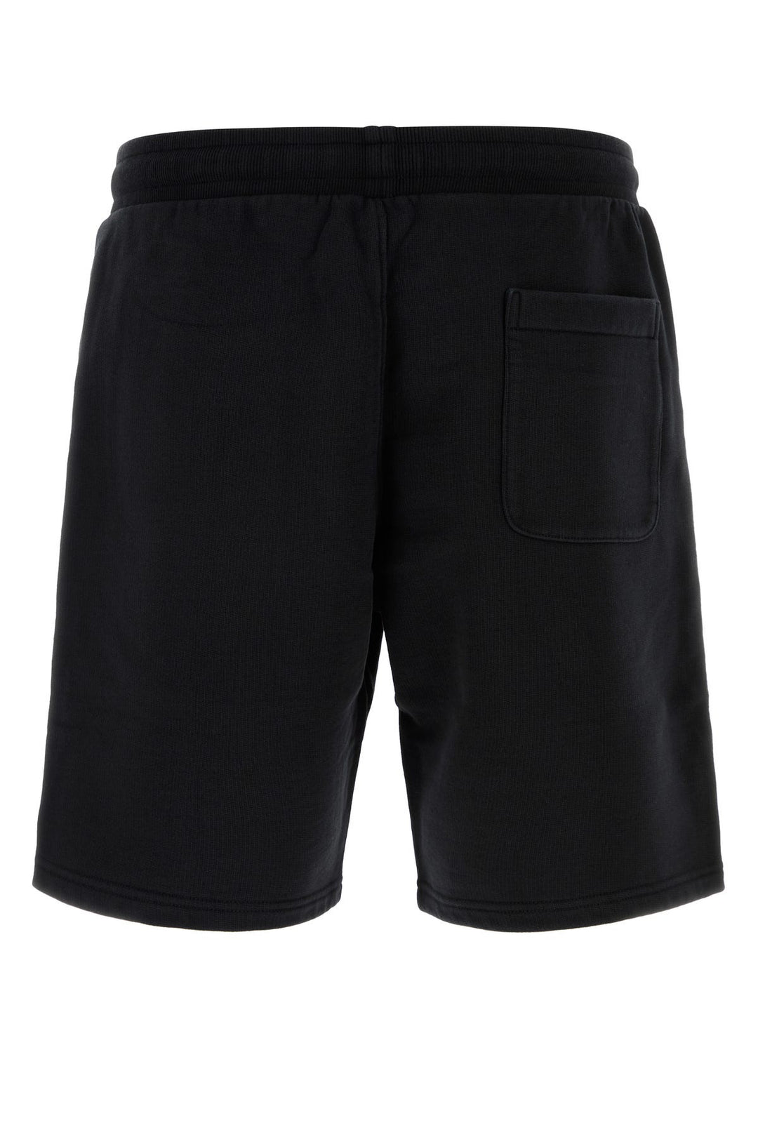 Black cotton bermuda shorts