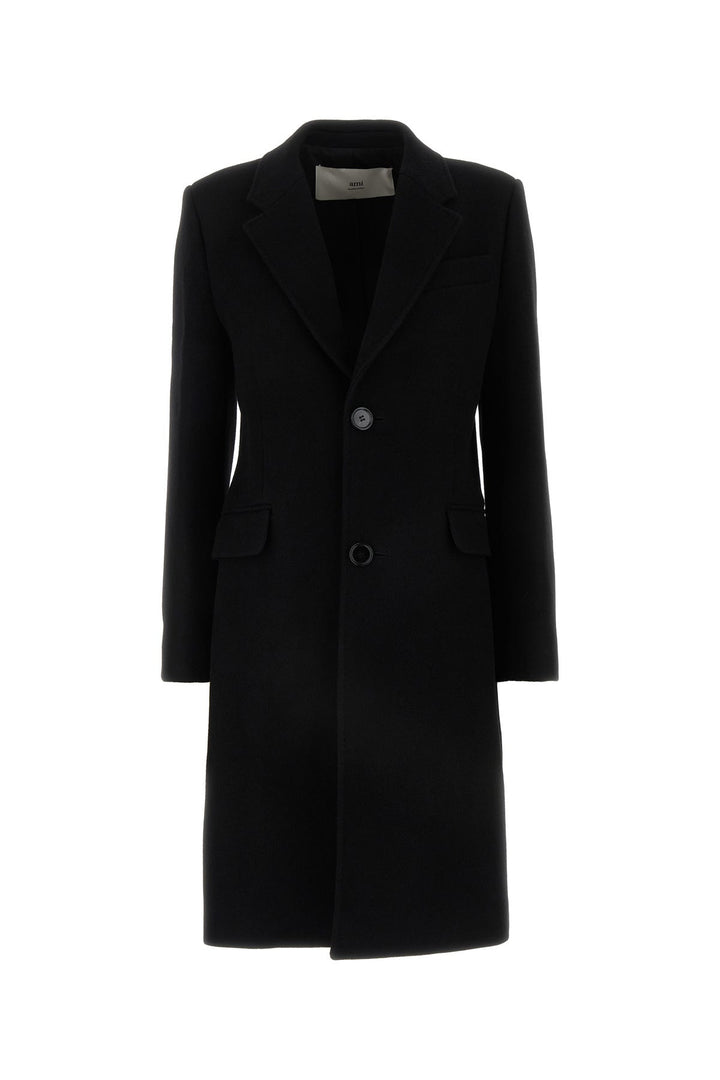 Black wool coat