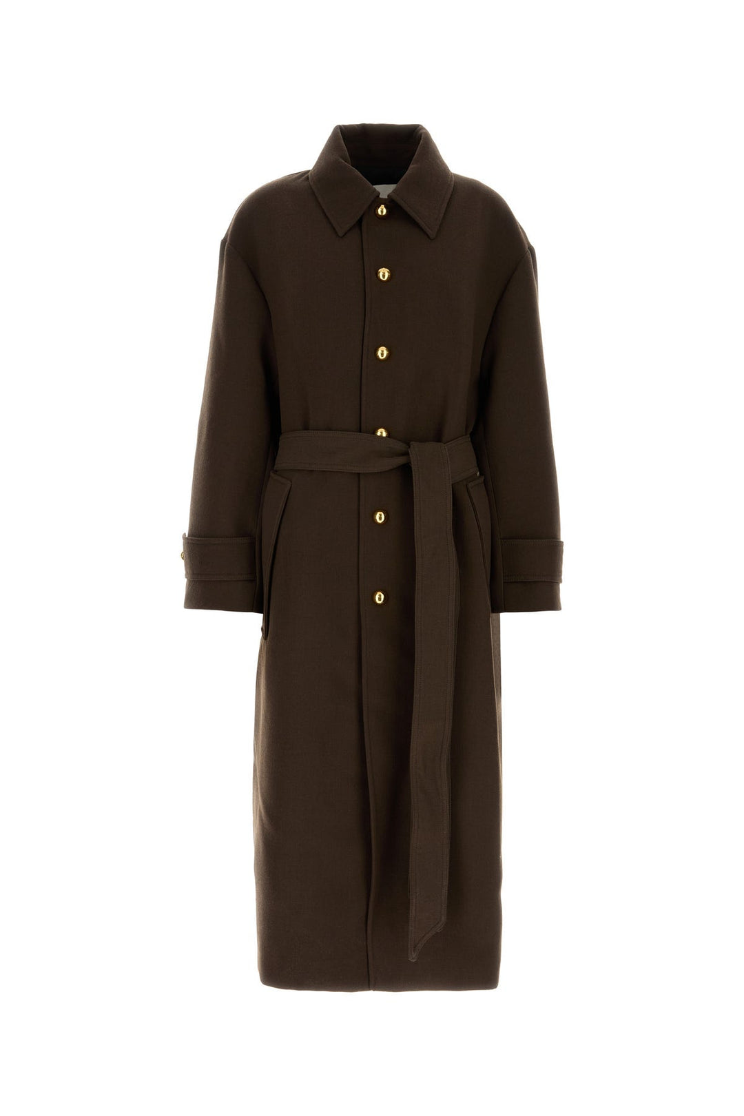 Dark brown wool coat